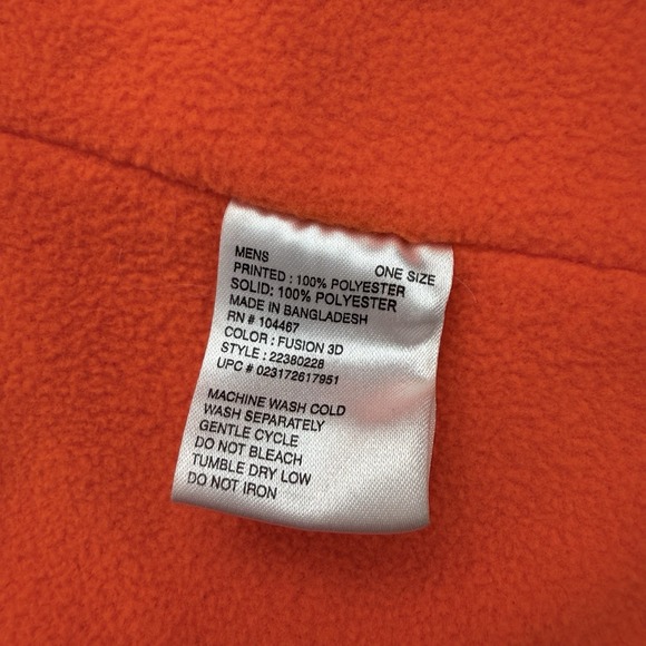 Remington Reversible Fleece Neck Gaiter Camo Orange Winter Ear Flaps Hunting OS - Picture 11 of 12